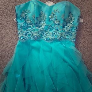 Turquoise Short Formal Dress